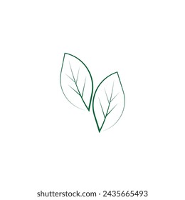 leaf's logo icon vector illustration template design