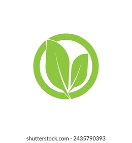 leaf's logo icon vector illustration template design