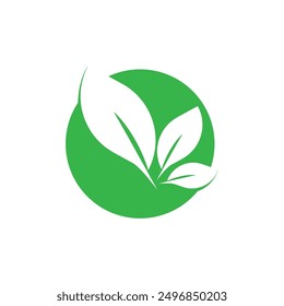 leaf's logo icon vector illustration template design