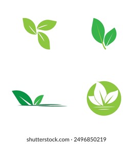 leaf's logo icon vector illustration template design