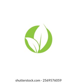 leaf's logo icon vector illustration template design