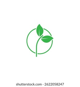 leaf's logo icon vector illustration template design