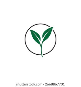 Logo des Blattes Symbol, Vektorgrafik-Vorlagendesign