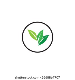 Logo des Blattes Symbol, Vektorgrafik-Vorlagendesign