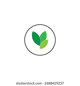 leaf's logo icon vector illustration template design