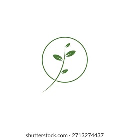 Logo des Blattes Symbol, Vektorgrafik-Vorlagendesign