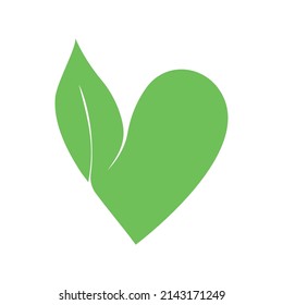 Leafs logo vector illustration. nature logo design template.