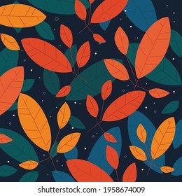 Leafs and nature autumn texture background 