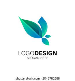 leafs and organic logo design