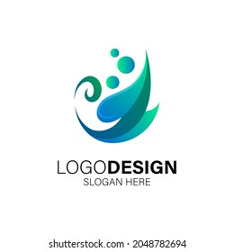 leafs and organic logo design