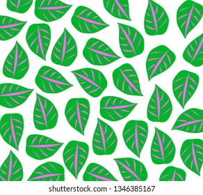 Leafs pattern. Vector illustration