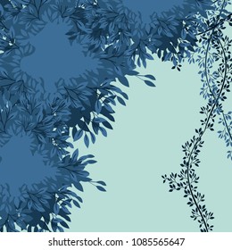 leafs plant blurred colors pattern