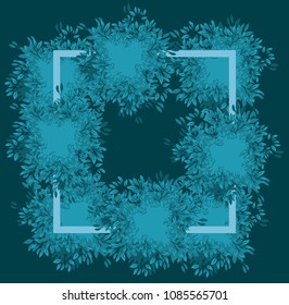 leafs plant blurred colors pattern