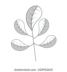 leafs plant decorative icon