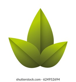 leafs plant decorative icon