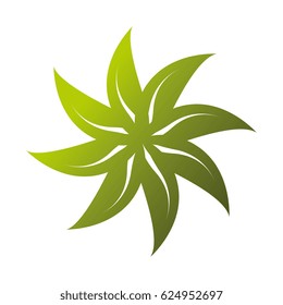 leafs plant decorative icon