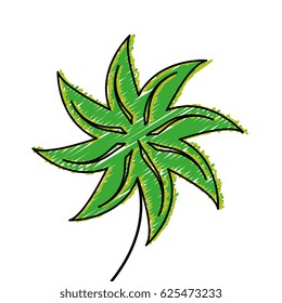 leafs plant decorative icon