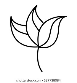 leafs plant decorative icon