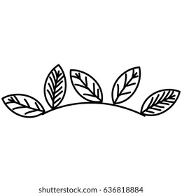 leafs plant decorative icon