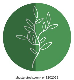 leafs plant decorative icon