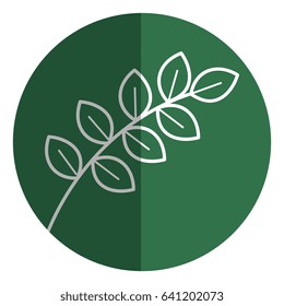 leafs plant decorative icon