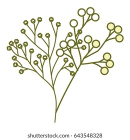 leafs plant decorative icon