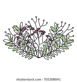 leafs plant decorative icon