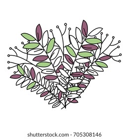 leafs plant decorative icon