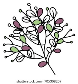 leafs plant decorative icon