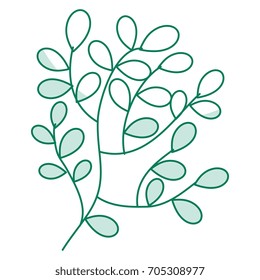 leafs plant decorative icon