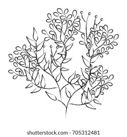 leafs plant decorative icon