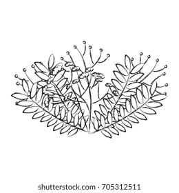 leafs plant decorative icon