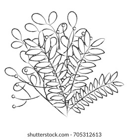 leafs plant decorative icon