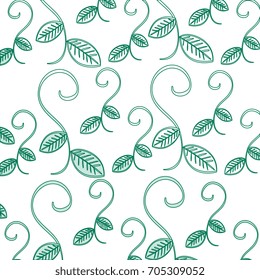 leafs plant decorative pattern
