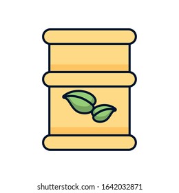 leafs plant ecology in tank vector illustration design