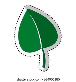 leafs plant isolated icon