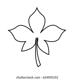 leafs plant isolated icon