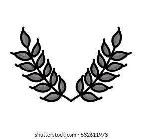 leafs plant isolated icon vector illustration design