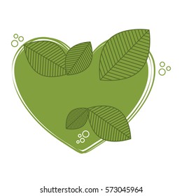 leafs plant isolated icon vector illustration design