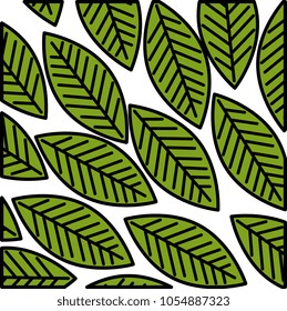 leafs plant pattern background