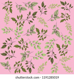 leafs plant pattern background