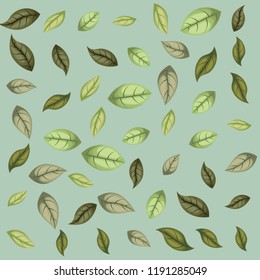 leafs plant pattern background