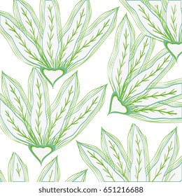 leafs plant pattern decorative icon