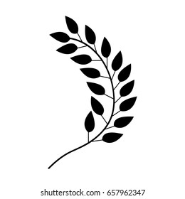 leafs plant wreath icon