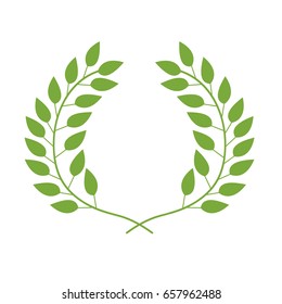 leafs plant wreath icon