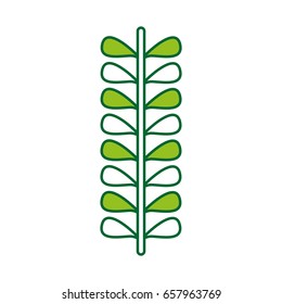 leafs plant wreath icon