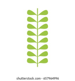 leafs plant wreath icon