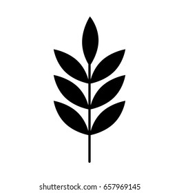 leafs plant wreath icon