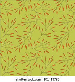 Leafs red and green pattern. Backdrop for wrappers, cards, labels, covers, textiles, web page background