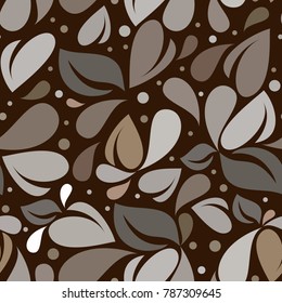 Leafs seamless pattern. Vector design.